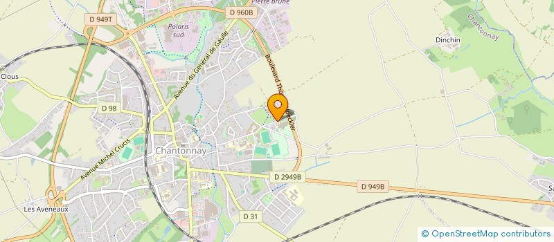 localisation de l'entreprise CENTRE AQUATIQUE L'ODYSS  CHANTONNAY