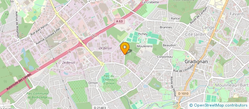 localisation de l'entreprise CENTRE AQUITAIN POUR LE DEVELOPPEMENT DE LA DIALYSE A DOMICILE à GRADIGNAN