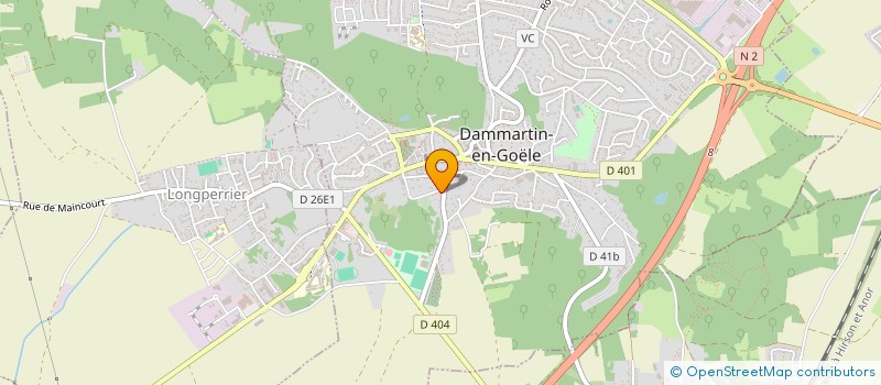 localisation de l'entreprise CENTRE ARCADE  DAMMARTIN-EN-GOELE