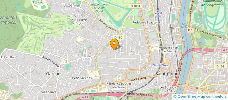 localisation de l'entreprise CENTRE ARTES à SAINT-CLOUD