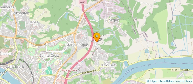 localisation de l'entreprise CENTRE ASCAIN à BAYONNE