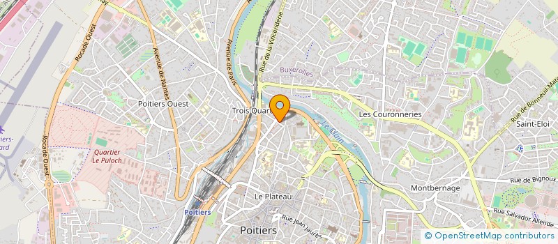 localisation de l'entreprise CENTRE ASSOC SOLIDARITE INSERT SOCIALE à POITIERS