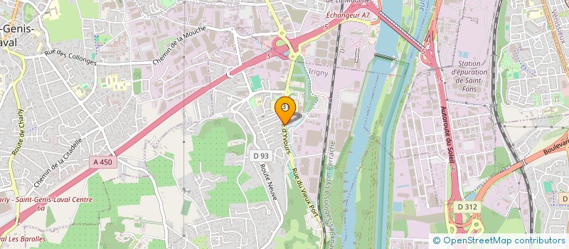 localisation de l'entreprise CENTRE ASSOCIATIF LYONNAIS DE DIALYSE  IRIGNY