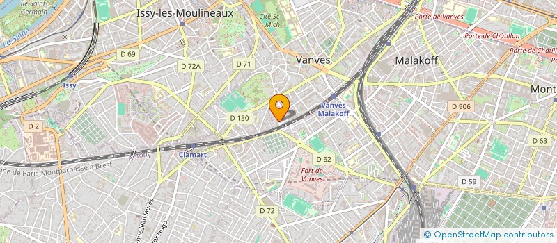 localisation de l'entreprise CENTRE ASSOCIATIF POUR LE DROIT A LA REINSERTION ECONOMIQUE à VANVES