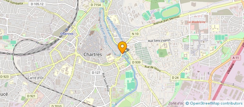 localisation de l'entreprise CENTRE AUDIO CHARTRES à CHARTRES