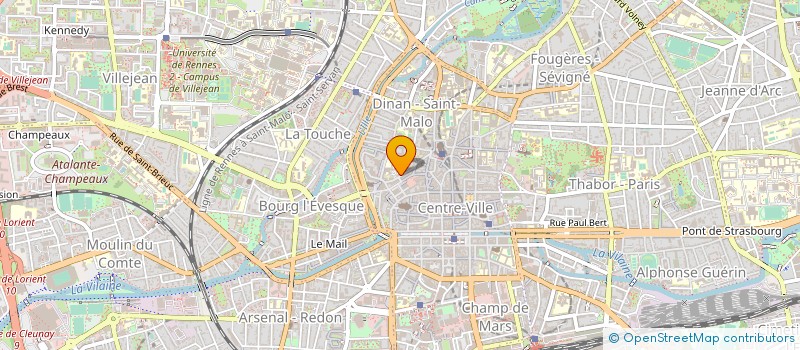 localisation de l'entreprise CENTRE AUDIOVISUEL RENNAIS  RENNES