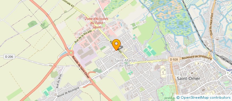 localisation de l'entreprise CENTRE AUDOMAROIS DE SANTE INTEGRATIVE  SAINT-MARTIN-LEZ-TATINGHEM