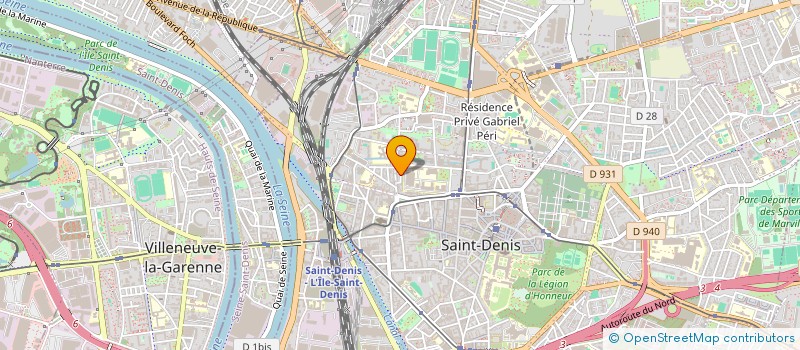 localisation de l'entreprise CENTRE AUTO 93  SAINT-DENIS