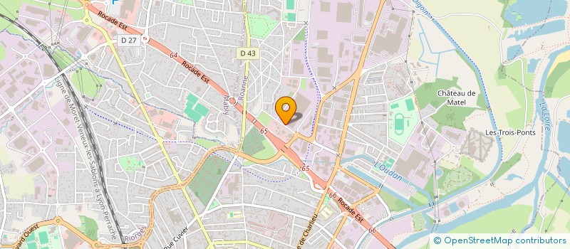 localisation de l'entreprise CENTRE AUTO  ROANNE