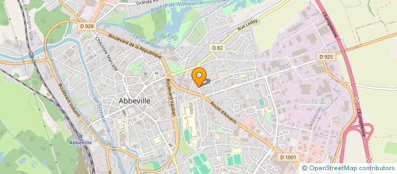 localisation de l'entreprise CENTRE AUTO ABBEVILLE  ABBEVILLE