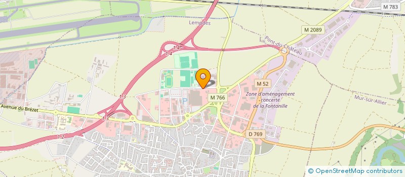 localisation de l'entreprise CENTRE AUTO AUVERGNE  LEMPDES