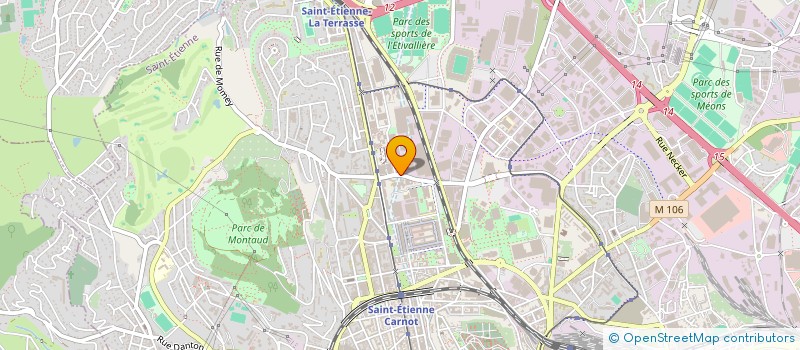 localisation de l'entreprise CENTRE AUTO BERGSON  SAINT-ETIENNE