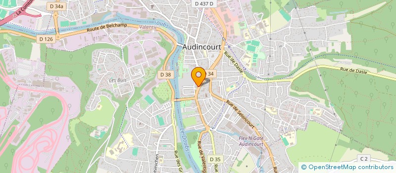 localisation de l'entreprise CENTRE AUTO CONTROLE TECHNIQUE à AUDINCOURT