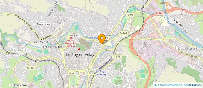 localisation de l'entreprise CENTRE AUTO DELTA 43 à LE PUY-EN-VELAY