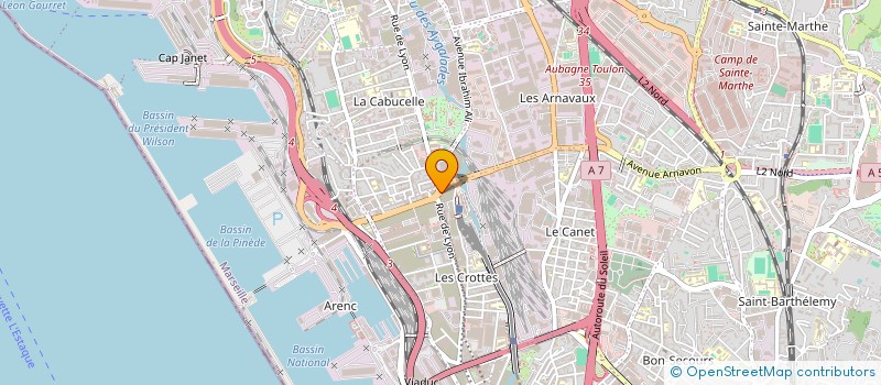 localisation de l'entreprise CENTRE AUTO DEPANNAGES DU 15EME  MARSEILLE