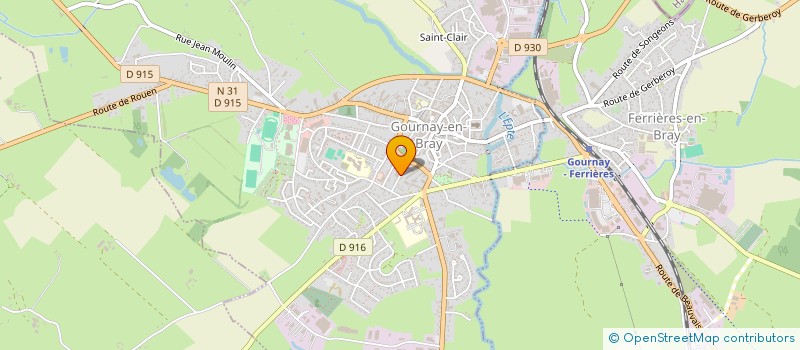 localisation de l'entreprise CENTRE AUTO GOURNAISIEN à GOURNAY-EN-BRAY