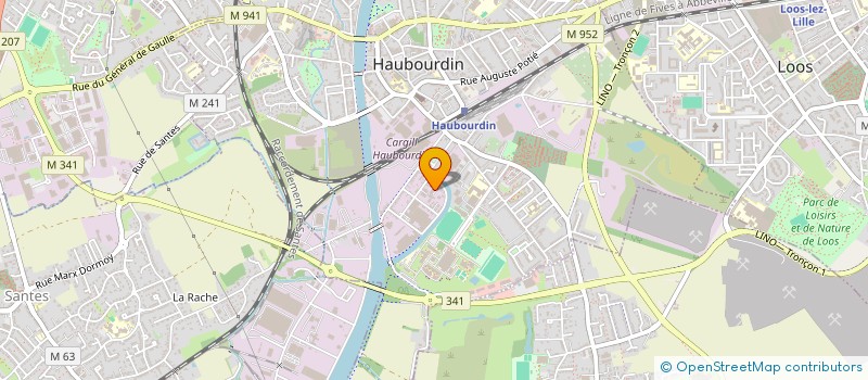 localisation de l'entreprise CENTRE AUTO JVDB à HAUBOURDIN