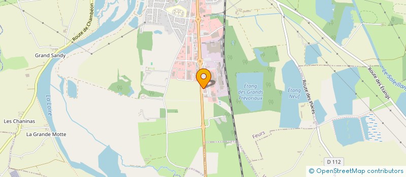 localisation de l'entreprise CENTRE AUTO LES SABLES  FEURS