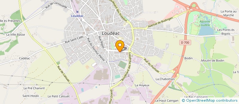 localisation de l'entreprise CENTRE AUTO LOUDEAC à LOUDEAC