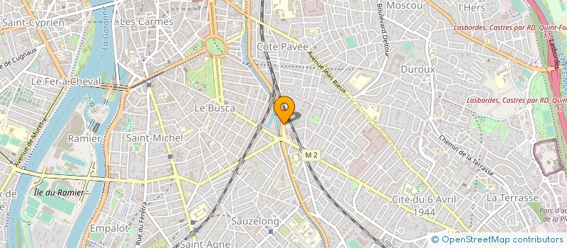 localisation de l'entreprise CENTRE AUTO MATHIEU à TOULOUSE