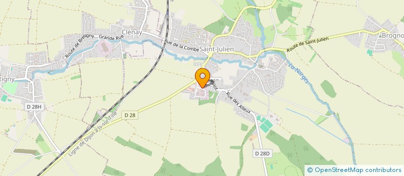 localisation de l'entreprise CENTRE AUTO MOBILITE 21  SAINT-JULIEN