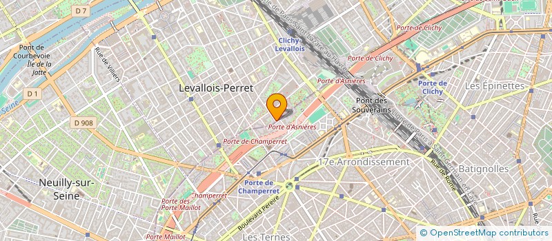 localisation de l'entreprise CENTRE AUTO PARIS OUEST à LEVALLOIS-PERRET