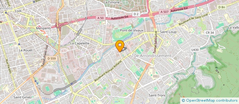 localisation de l'entreprise CENTRE AUTO PIECES à MARSEILLE