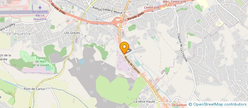 localisation de l'entreprise CENTRE AUTO RANTEIL à ALBI