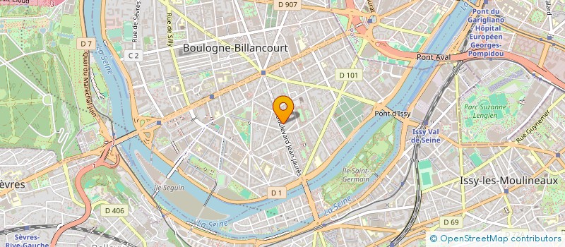 localisation de l'entreprise CENTRE AUTO ROUTIER à BOULOGNE-BILLANCOURT