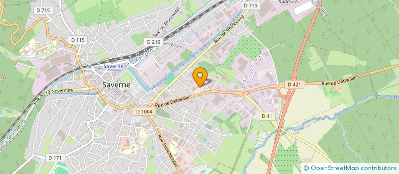 localisation de l'entreprise CENTRE AUTO SAVERNE à SAVERNE