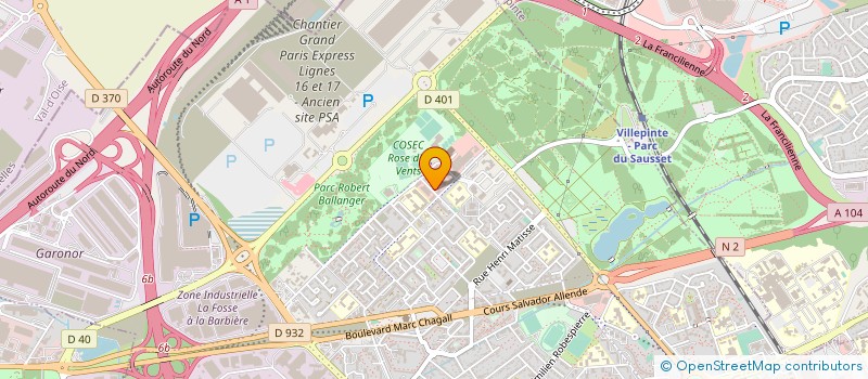 localisation de l'entreprise CENTRE AUTO-SECUR à AULNAY-SOUS-BOIS