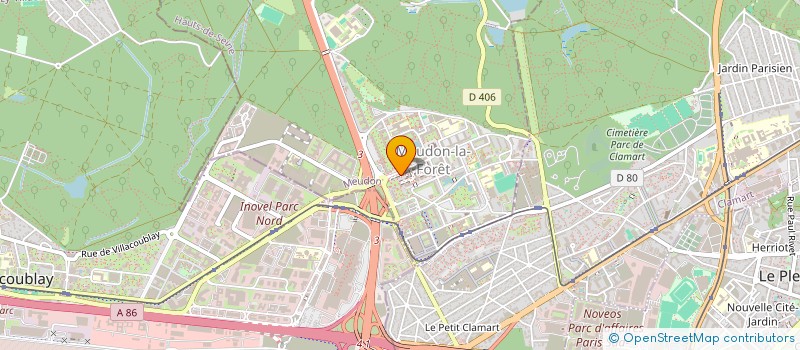 localisation de l'entreprise CENTRE AUTO SECURITE LA ROSERAIE à MEUDON