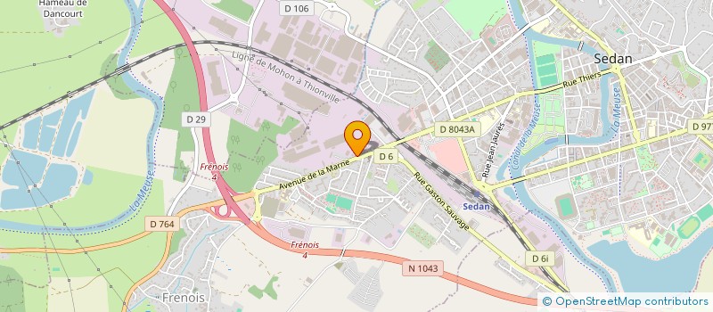 localisation de l'entreprise CENTRE AUTO SEDAN ARDENNES  SEDAN