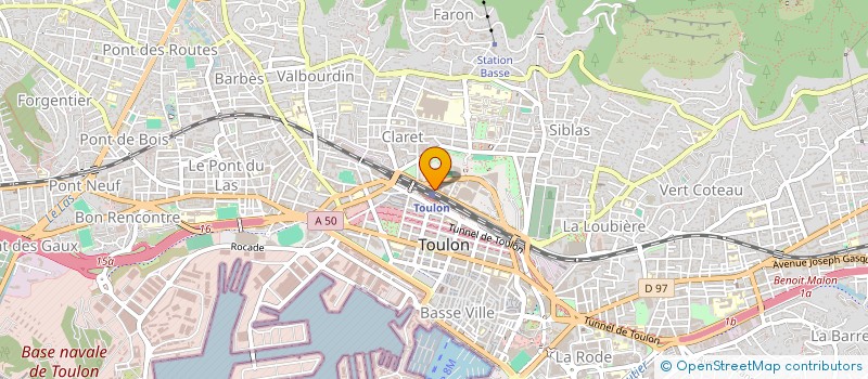 localisation de l'entreprise CENTRE AUTO TOULON  TOULON