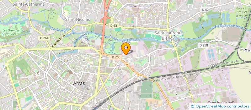 localisation de l'entreprise CENTRE AUTOMOBILE ARTESIEN  SAINT-LAURENT-BLANGY