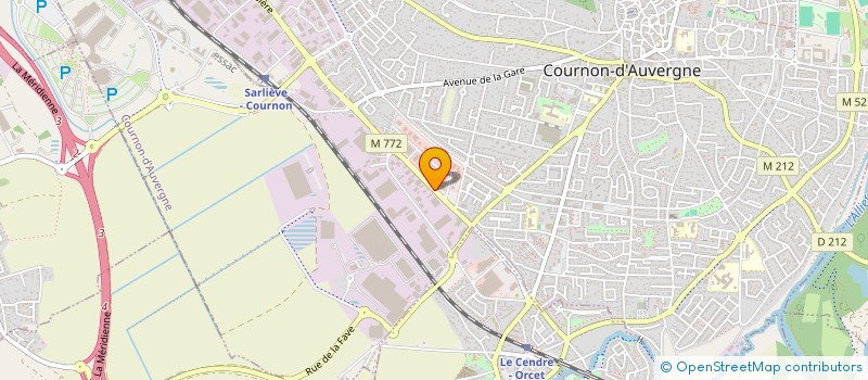 localisation de l'entreprise CENTRE AUTOS COURNON  COURNON-D'AUVERGNE