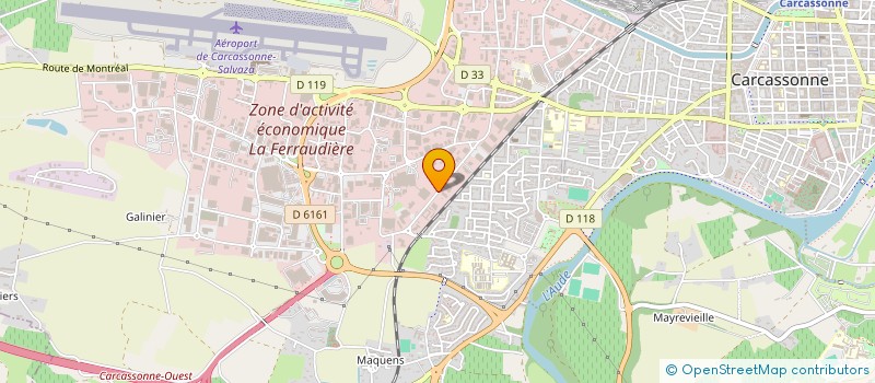 localisation de l'entreprise CENTRE AUTOS PARTICULIERS A PARTICULIERS  CARCASSONNE