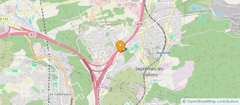 localisation de l'entreprise CENTRE AUTOS SEPTEMES à SEPTEMES LES VALLONS