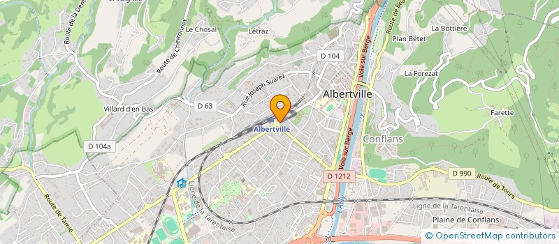 localisation de l'entreprise CENTRE AVENIR FORMATION  ALBERTVILLE