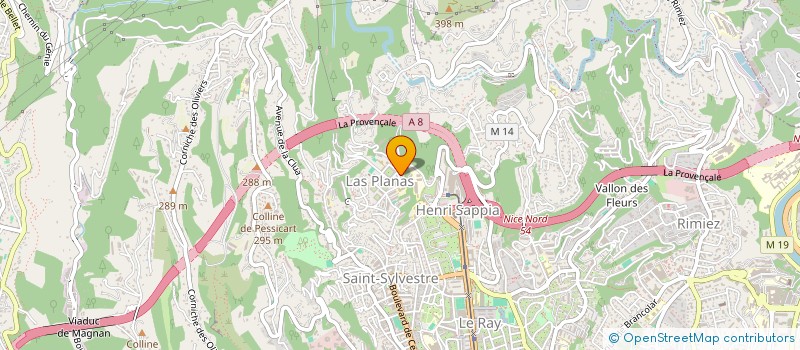localisation de l'entreprise CENTRE AZUREEN PARA TAEKWONDO à NICE