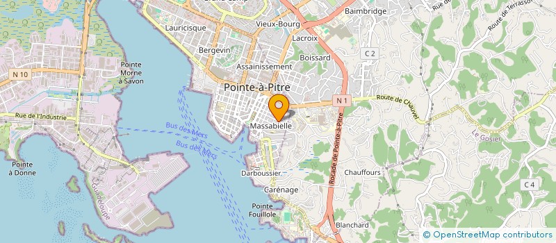 localisation de l'entreprise CENTRE BAPTISTE LITTERATURE à POINTE-A-PITRE