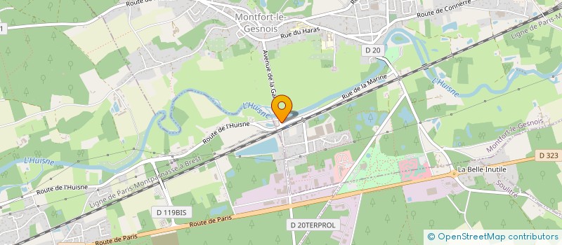 localisation de l'entreprise CENTRE BEES DAMIEN  SAINT MARTIN LE BEAU