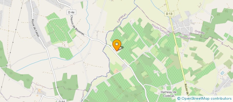 localisation de l'entreprise CENTRE BEL AIR PARK  FRONTON