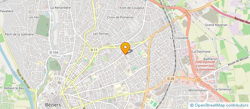 localisation de l'entreprise CENTRE BITERROIS DE REEDUCATION à BEZIERS