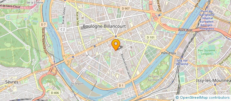 localisation de l'entreprise CENTRE BOULONNAIS D'INITIATIVE JEUNESSE à BOULOGNE-BILLANCOURT