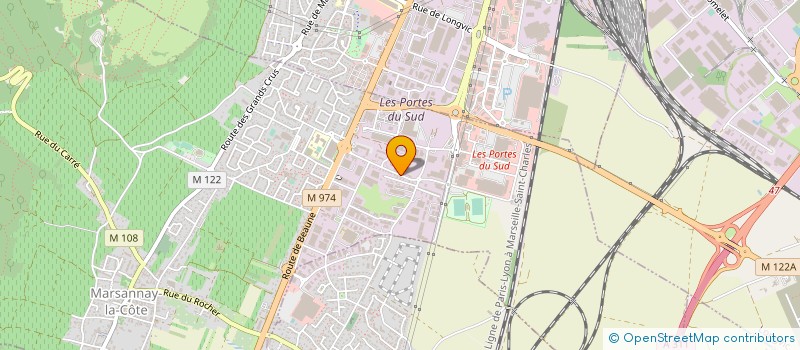 localisation de l'entreprise CENTRE BOURGUIGNON DE L'HABITAT à MARSANNAY-LA-COTE