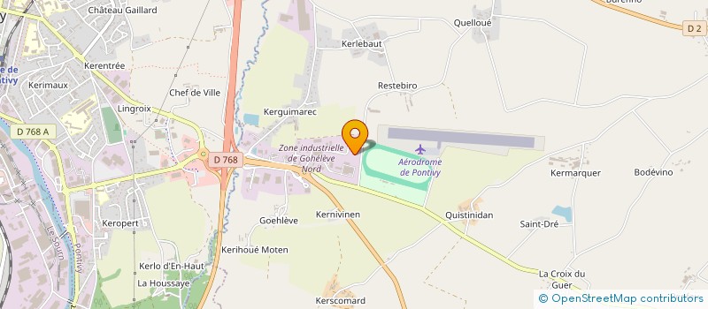 localisation de l'entreprise CENTRE BRETAGNE ELEVAGE à NOYAL-PONTIVY