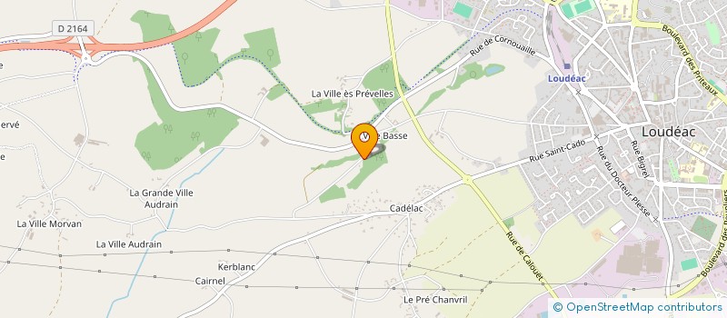 localisation de l'entreprise CENTRE BRETAGNE LOCATION CB LOC  LOUDEAC