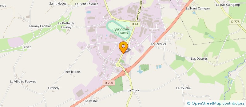 localisation de l'entreprise CENTRE BRETAGNE STOCKAGE à LOUDEAC