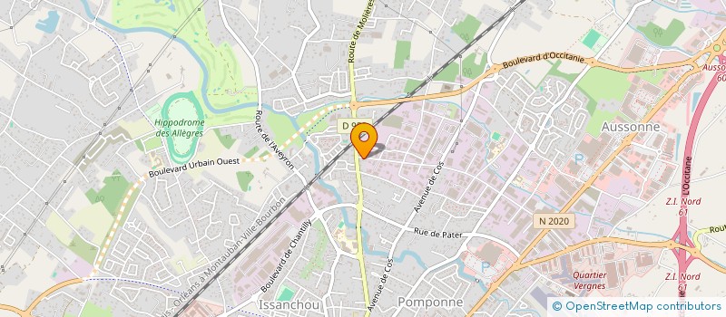 localisation de l'entreprise CENTRE BUREAUTIQUE SA  MONTAUBAN